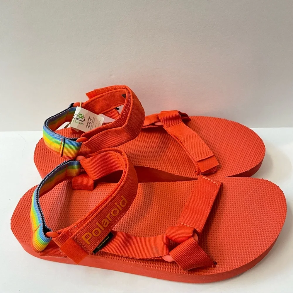 Teva x Polaroid Orange Midform Universal Molded Comfort Strappy Sandals